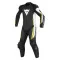 DAINESE ASSEN 1PC PERF. SUIT - Model BLACK WHITE YELLOW FLUO