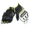 DAINESE CARBON D1 SHORT GLOVES - Model BLACK WHITE FLUO-YELLOW