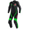DAINESE VELOSTER 1 PIEZA PERFORADO - Modell SCHWARZ/ANTHRAZIT/NEUGRÜN