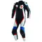 DAINESE VELOSTER 1 PIEZA PERFORADO - Modelo BIANCO/NERO/AZURRO