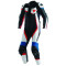 DAINESE VELOSTER 1 PIEZA PERFORADO - Modell WEISS/SCHWARZ/AZURRO