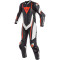 DAINESE KYALAMÍ 1 DÍL PERFOROVANÝ - Model ČERNÁ/BÍLÁ/ZÁŘIVKOVÁ ČERVENÁ