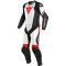 DAINESE LAGUNA SECA 4 2 PEÇAS - Modelo BLACK-MATT/WHITE/FLUO-RED