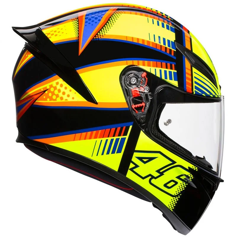 極美品AGV k1 ロッシレプリカ 2015 SOLERUNA Ｌ Helmet AGV K1 Top Soleluna 2015 -22%