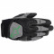 ALPINESTARS SCHEME KEVLAR GLOVES - Model BLACK/GREEN