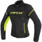 DAINESE AIR FRAME D1 TEX MUJER - Modell SCHWARZ/SCHWARZFLUO-GELB