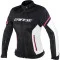 DAINESE AIR FRAME D1 TEX MULHER - Modelo BLACK/VAPOROUS-GRAY/FUCHSIA