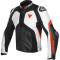 DAINESE SUPERRYTTER - Model SORT/HVID/FLUORESCENTERENDE RØD