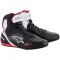 ALPINESTARS FASTER-3 RIDEKNIT SHOES - Model BLACK WHITE RED