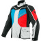 DAINESE D-EXPLORER 2 GORE-TEX JACKET - Modell GLETSCHER-GRAU/BLAU/LAVA-ROT/SCHWARZ