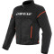 DAINESE LUFTRAMME D1 TEX - Model SORT/HVID/FLUORESCENTERENDE RØD