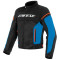 DAINESE LUFTRAMME D1 TEX - Model SORT/LYSEBLÅ/FLUORØD