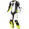 DAINESE LAGUNA SECA 4 1 PIEZA PERFORADO - Modell WEISS/SCHWARZ/GELB FLUO