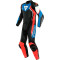 DAINESE AVRO D2 2 PIEZAS - Modelo BLACK/LIGHT-BLUE/FLUO-RED