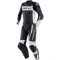 DAINESE MISTEL 2PCS LEATHER SUIT - Model BLACK-MATT/WHITE/BLACK-MATT