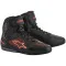 ALPINESTARS FASTER-3 RIDEKNIT SHOES - Model (1030) BLACK RED FLUO 