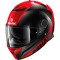 SHARK SPARTAN 1.2 CARBONO SKIN - Model DRR-CARBON/VERMELL/VERMELL