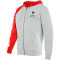 DAINESE PADDOCK FULL-ZIP HOODIE - Modello GRIGIO GHIACCIAIO/ROSSO LAVA/NERO