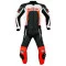 BERIK CROSBY FEMME 2 PIÈCES PERFORÉE - Modèle BLACK WHITE RED FLUO