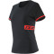 DAINESE PADDOCK T-SHIRT MUJER - Model NERO/ROSSO LAVA