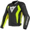 DAINESE NEXUS LEATHER JACKET - Model BLACK/BLACKFLUO-YELLOW