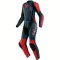 DAINESE AVRO D2 2 PCS LADY SUIT - Model BLACK-IRIS/HAUTE-RED
