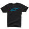 ALPINESTARS TIDLØS KLASSISK T-SHIRT - Modell 1076 SVART/TURKIS