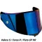 AGV VISOR RACE 3 AS IRIDIUM