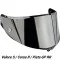 AGV PANTALLA RACE 3 AS - Modell IRIDIUM SILBER