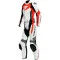 DAINESE AVRO D2 2 PIEZAS MUJER - Modelo WHITE/FLUO-RED/CHARCOAL-GRAY