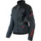 DAINESE TEMPEST 3 FEMME D-DRY JACKET - Modèle EBONY/BLACK/LAVA-RED