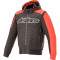ALPINESTARS RHOD WINDSTOPPER HOODIE - Modello 1303 NERO ROSSO BRILLANTE