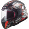 LS2 FF353 SZYBKI MINI VOODOO - Model CZARNO-CZERWONY