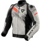 REV'IT APEX H2O JACKET - Modelo LIGHT GREY/NEON RED