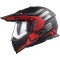LS2 MX436 PIONEER EVO ADVENTURER - Modell MATT SCHWARZ/ROT
