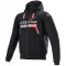ALPINESTARS BLUZA Z KAPTUREM CHROME IGNITION - Model (1030) CZARNY CZERWONY FLUO
