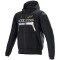 ALPINESTARS CHROME IGNITION HOODIE - Modello NERO GIALLO FLUO
