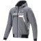 ALPINESTARS KROM TÆNDINGS-HOODIE - Model 9162-MEL DK GRÅ HVID