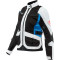 Dámská bunda DAINESE DESERT TEX - Model LEDOVCOVĚ ŠEDÁ/ČERNÁ/VÝKONNÁ MODRÁ