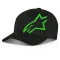 ALPINESTARS CORP SNAP 2 HAT - Modell 1060-SWARTH/GRØNN