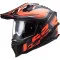 LS2 MX701 EXPLORER HPFC ÚPRAVA - Model MATNÁ ČERNÁ/FLUO ORANŽOVÁ