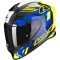 SCORPION EXO-R1 EVO CARBON AIR SUPRA - Model BLACK/NEON YELLOW/BLUE