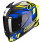 SCORPION EXO-R1 EVO KARBON LUFT SUPRA - Modell SVART/NEON GUL/BLÅ