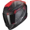 SCORPION EXO-1400 EVO AIR SHELL - Modèle MATT BLACK/RED