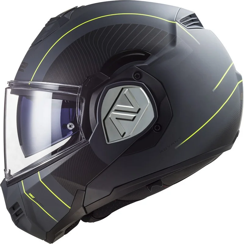 LS2 FF906 Advant Casco Integrale Unisex – Nero/Opaco/Rosso – Leggero Con Visiera Pinlock E Omologazione ECE 22.06