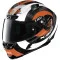 X-LITE X-803 RS ULTRA CARBONO HATTRICK - Modelo 74-CARBON BLACK WHITE ORANGE