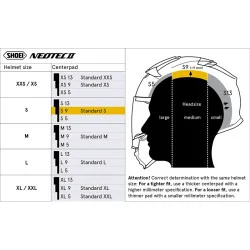 SHOEI NEOTEC 2 ALMOFADA CENTRAL S 9MM