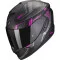 SCORPION EXO-1400 EVO AIR SHELL - Modèle MATT BLACK/PINK