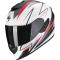 SCORPION EXO-1400 EVO AIR THELIOS - Modello BIANCO OPACO/ROSSO