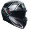 SMĚS AGV K3 - Model MATNÁ ČERNÁ/ŠEDÁ